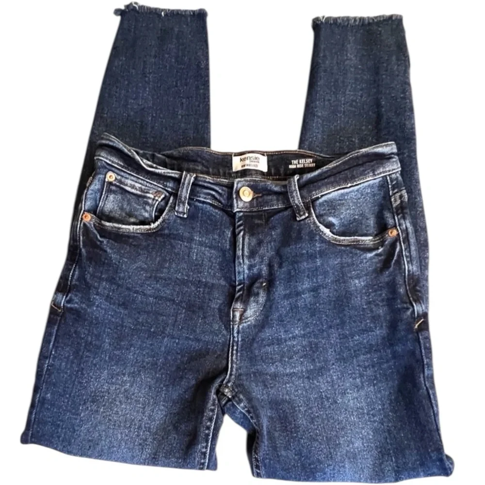 Kensie Jeans Vintage Luxe The‎ Kelsie Highrise Skinny, Blue, Size 6/28